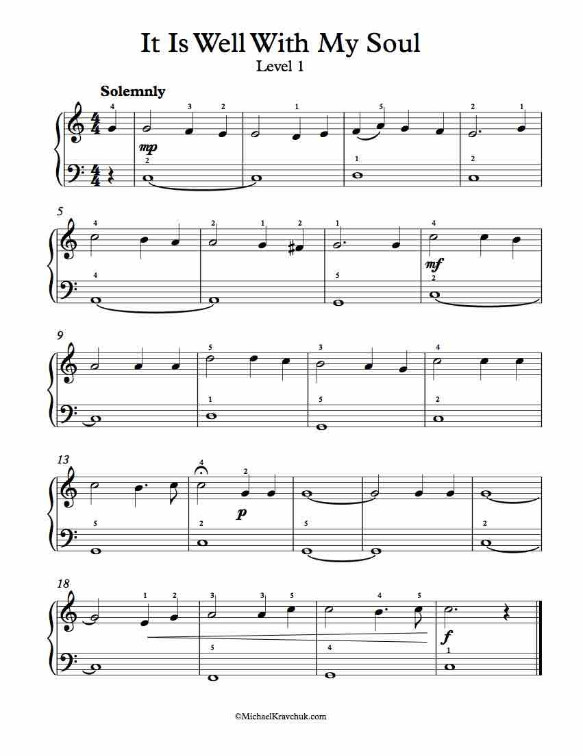 Free Printable Gospel Sheet Music For Piano - Free Printable