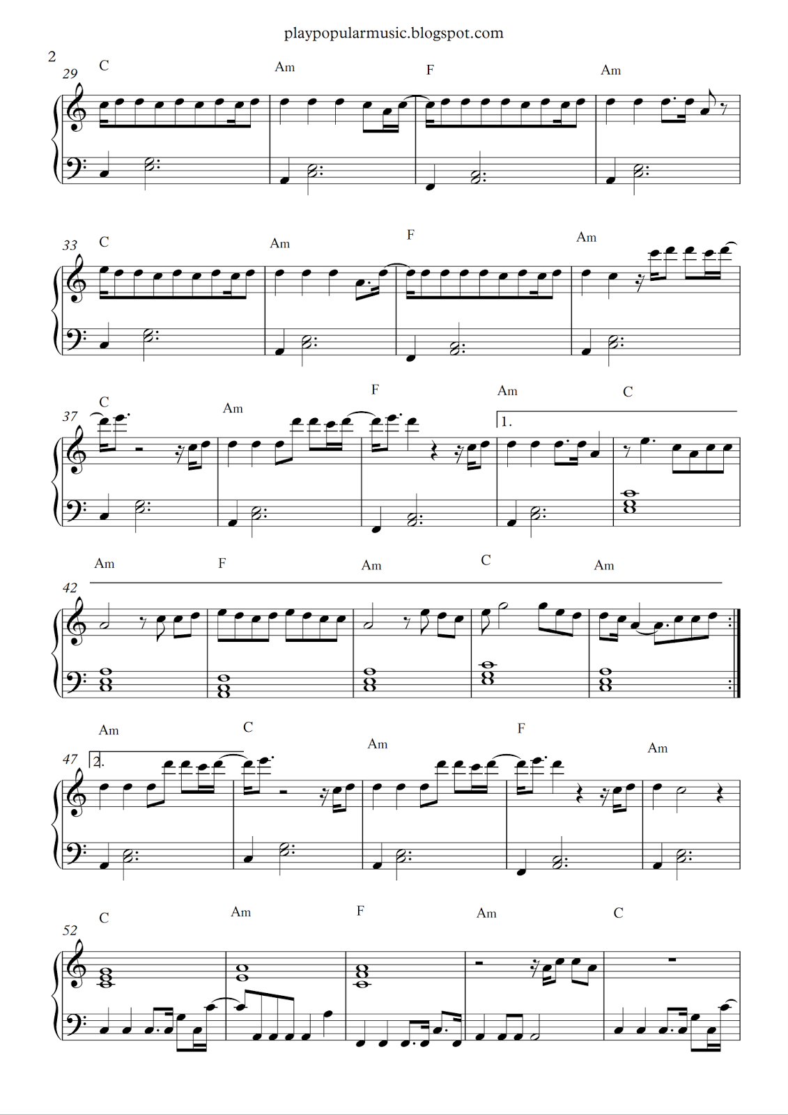 Free Piano Sheet Music Cant Stop The Feeling Justin Timberlake Free Printable Music