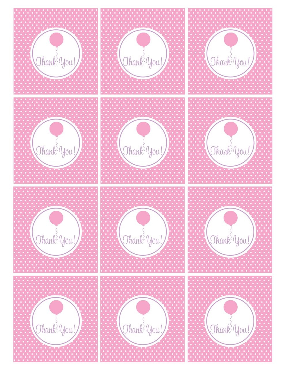 Free Pink And Purple (Girl) Birthday Printables From Green Apple - Birthday Party Favor Tags Printable Free