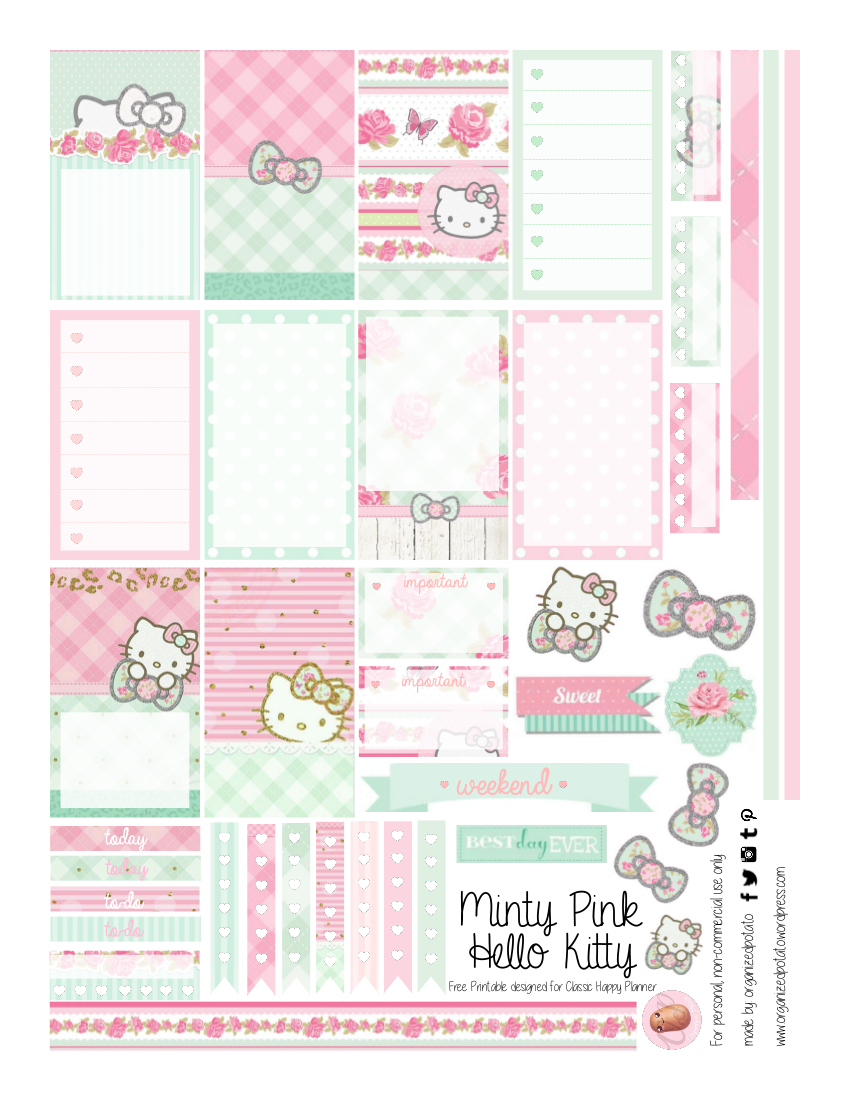 Hello Kitty Label Template 6423