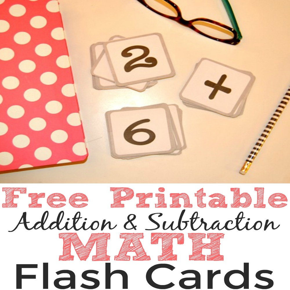 Free Printable Addition And Subtraction Math Flash Cards - Simple - Free Printable Addition Flash Cards