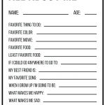 Free Printable All About Me Worksheet Free Printable All About Me   Free Printable Language Arts Worksheets For 1St Grade