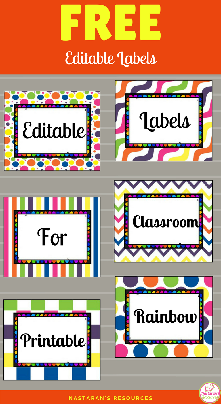 Free Printable And Editable Labels For Classroom | Classroom - Preschool Classroom Helper Labels Free Printable