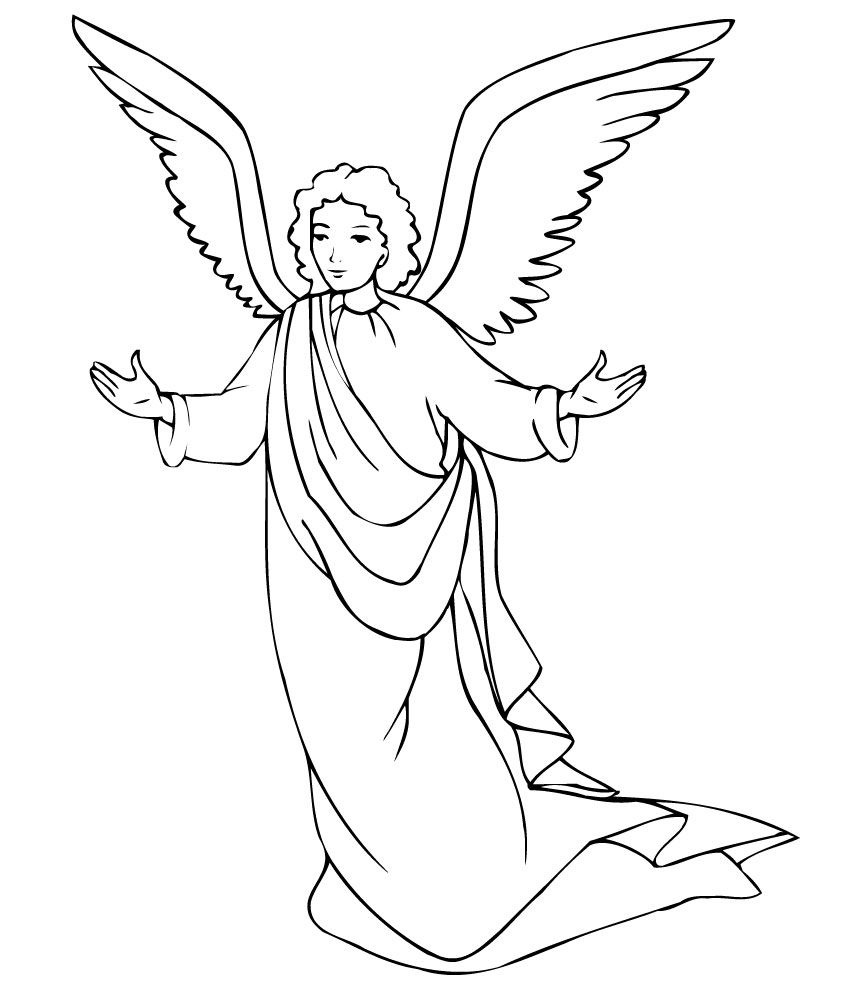 Free Printable Angel Coloring Pages For Kids | Printables | Angel - Free Printable Pictures Of Angels