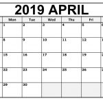 Free Printable April 2019 Calendar Downloadable #tumblr #twitter #fb   Free Printable Facebook Template