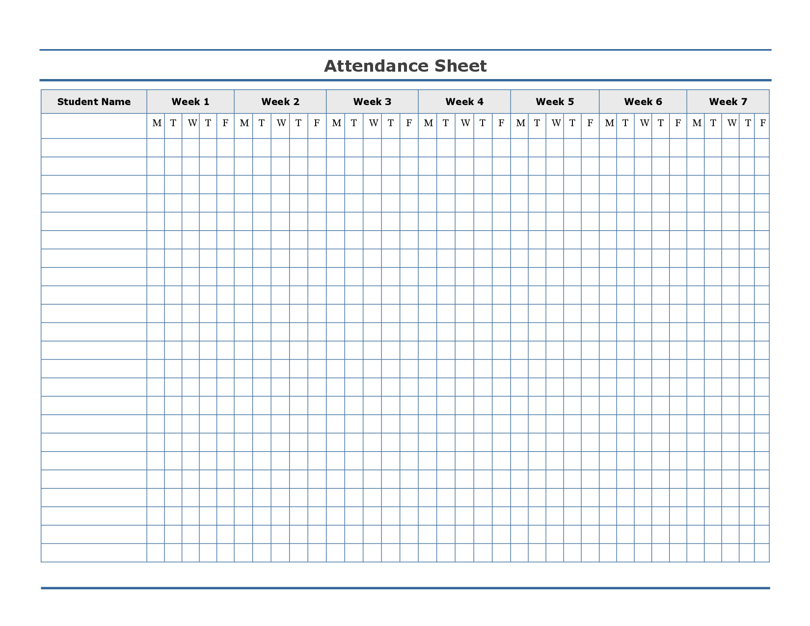 Free Printable Attendance Sheets For Teachers - Tutlin.psstech.co - Free Printable Attendance Forms For Teachers