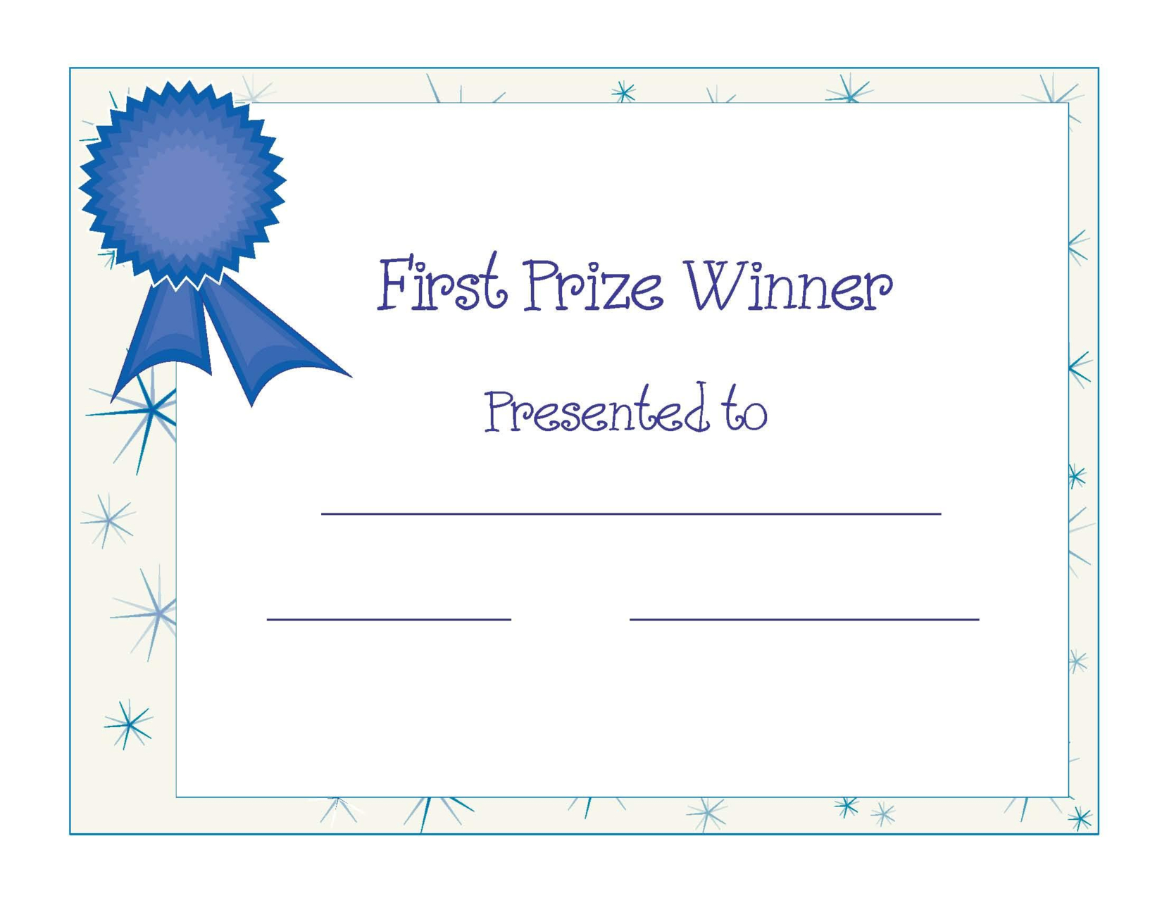 Free Printable Award Certificate Template | Free Printable First - Free Printable Certificates