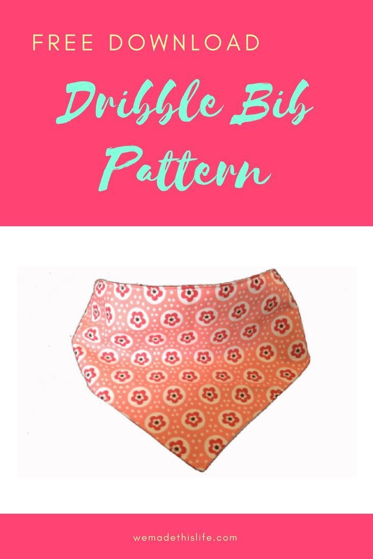 Free Printable Baby Dribble Bib Pattern Pdf | Crafts | Dribble Bibs - Free Printable Baby Bandana Bib Pattern