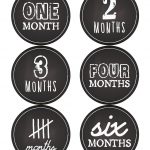 Free Printable Baby First Months Sticker Labels Or Count The Months   Free Printable Months Of The Year Labels