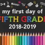 Free Printable Back To School Chalkboard Signs /// 2018 2019   The   First Day Of Fourth Grade Free Printable