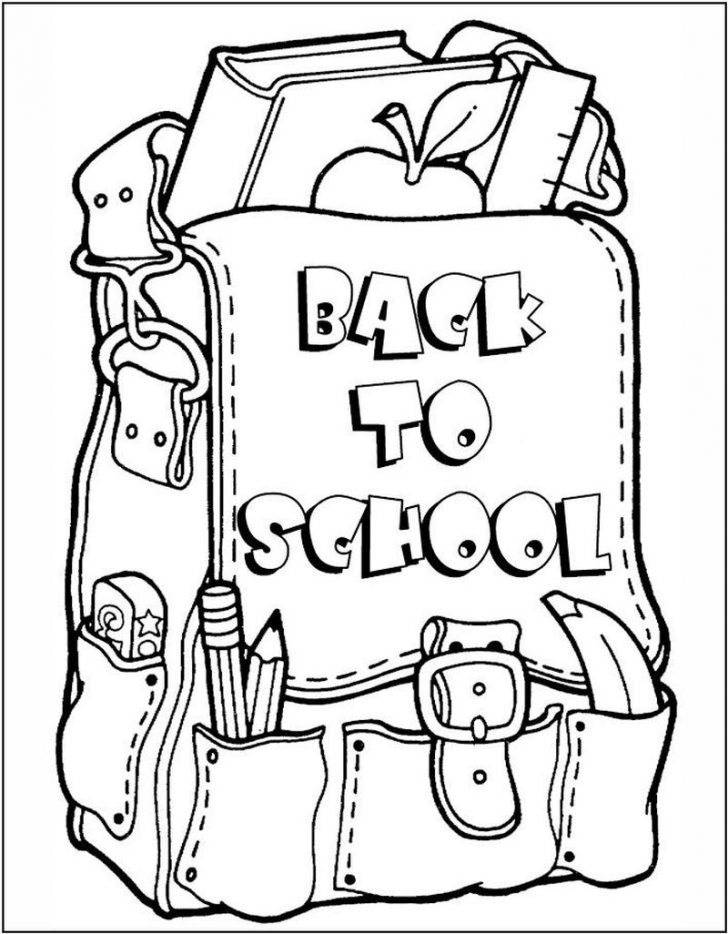 Back To School Free Printable Coloring Pages