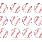 Free Printable Baseball Clip Art Images | Inch Circle Punch Or   Free Printable Baseball Favor Tags