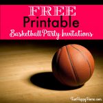 Free Printable Basketball Themed Party Invitations   Fun Happy Home   Basketball Invites Free Printable