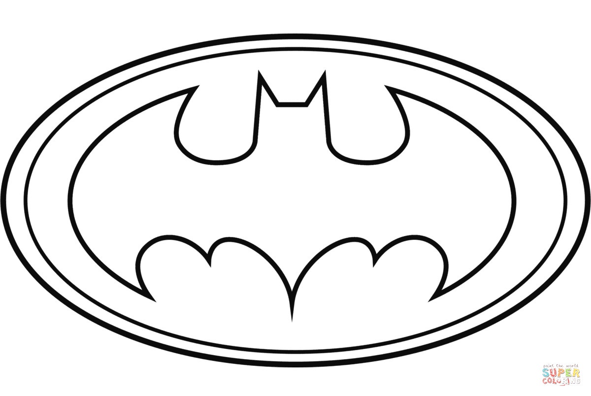 Free Printable Batman Logo Coloring Pages : Coloring Pages - Free Printable Batman Pictures