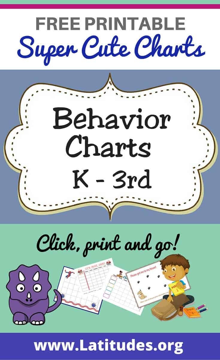Free Printable Behavior Charts For Teachers &amp;amp; Students (Kindergarten - Free Printable Charts For Teachers