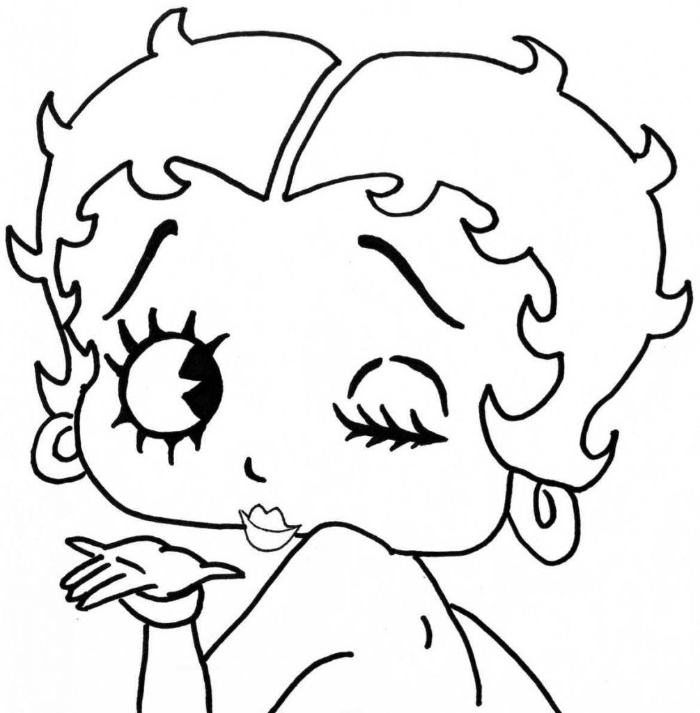 Free Printable Betty Boop Coloring Pages For Kids | Cartoon Coloring - Free Printable Betty Boop