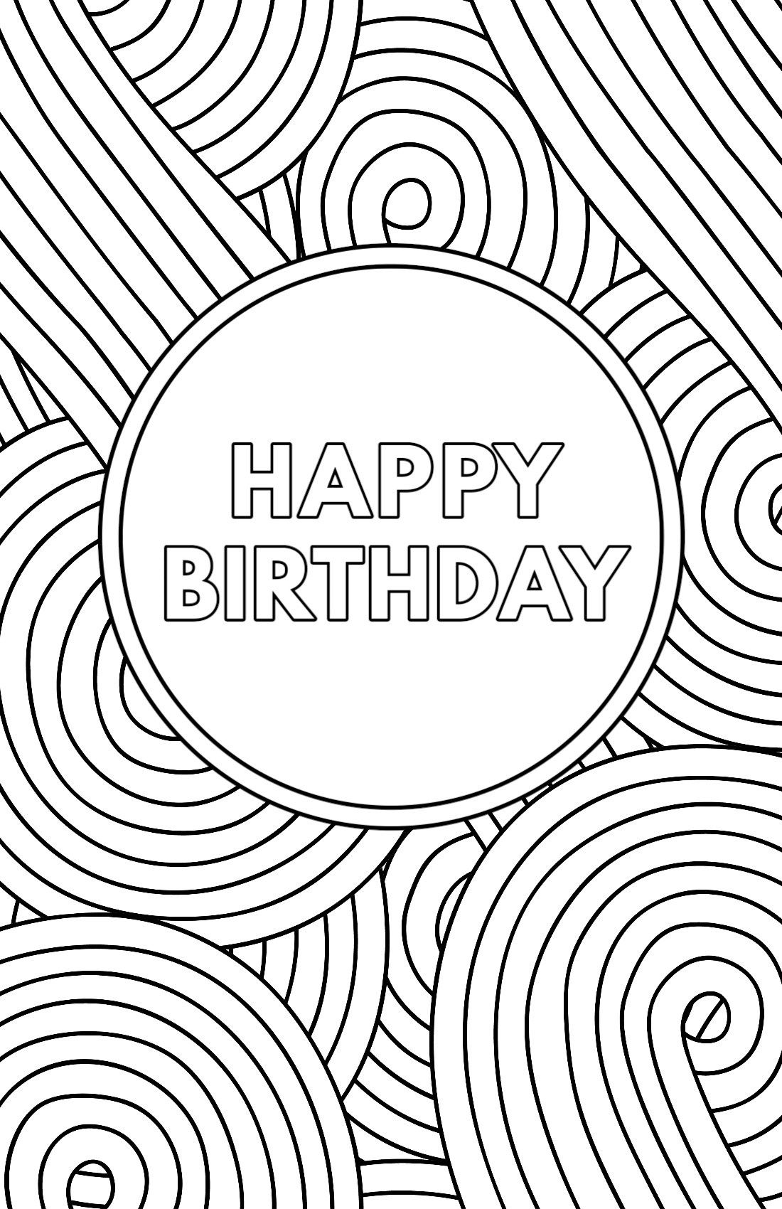 Free Printable Birthday Cards To Color Free Printable