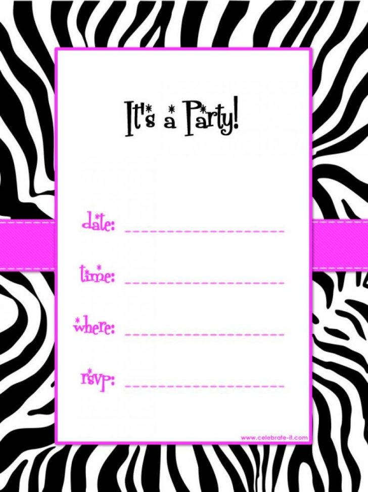 Birthday Party Invitations Online Free Printable