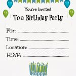 Free Printable Birthday Invitations For Kids #freeprintables   Free Printable Kids Birthday Cards Boys