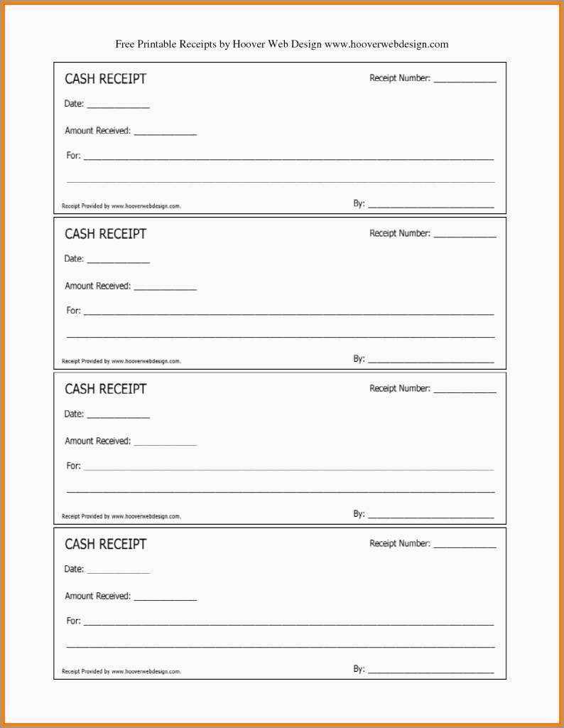 Free Printable Blank Receipt Template Inspirational Printable - Free Printable Receipts