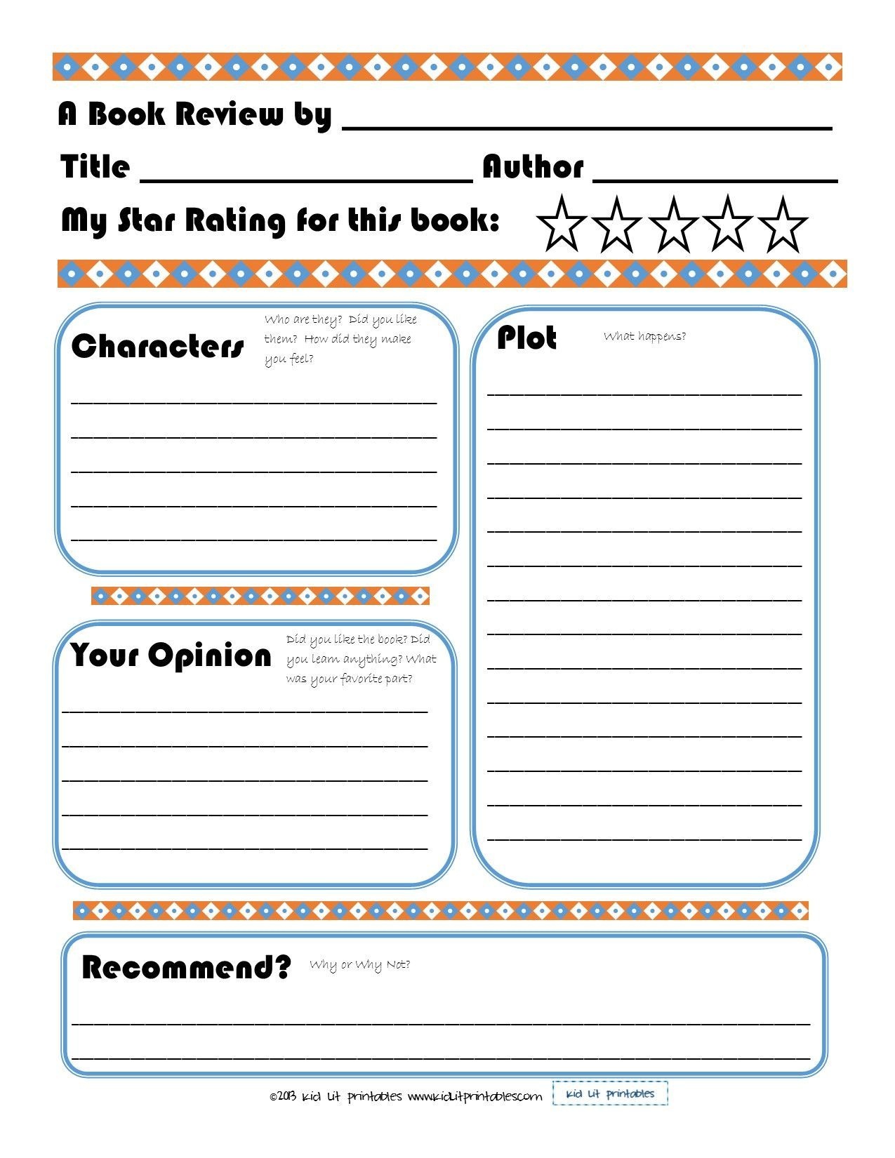 Free Printable Book Report Forms | Teaching Ideas | Book Review - Free Printable Book Report Forms