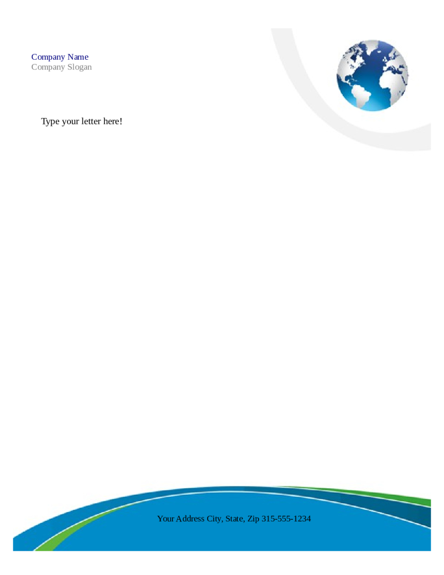 Free Printable Business Letterhead Templates Microsoft Word - Free Printable Letterhead Templates