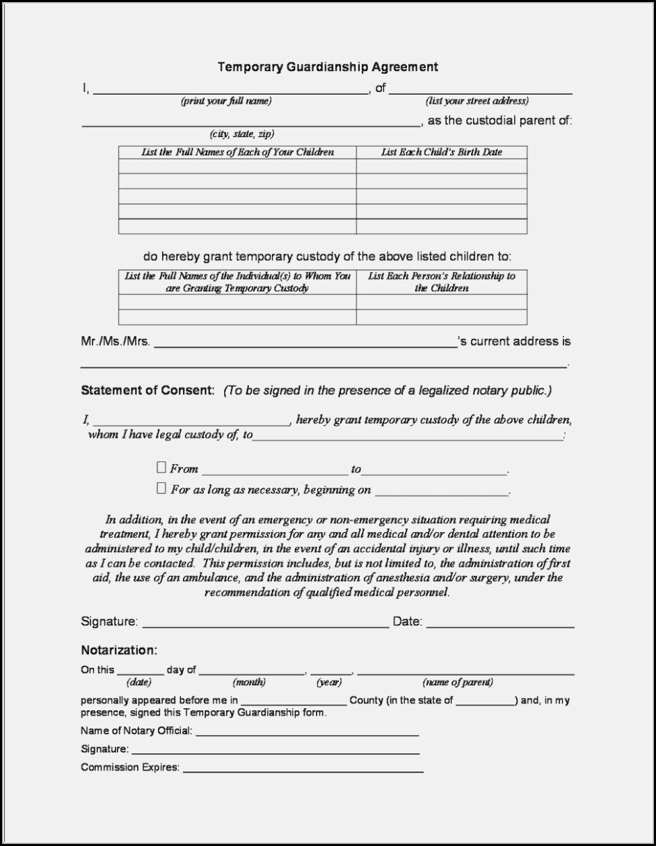 Free Printable Child Guardianship Forms - Form : Resume Examples - Free Printable Legal Guardianship Forms