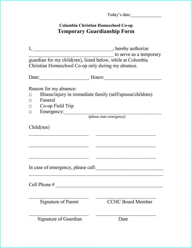 Free Printable Legal Guardianship Forms