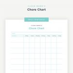 Free Printable : Chore Chart   Clean Mama   Chore Chart For Adults Printable Free