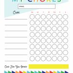 Free Printable   Chore Chart For Kids | Ogt Blogger Friends | Chore   Free Printable Chore Charts For Multiple Children