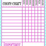 Free Printable Chore Chart For Kids | Organizing | Printable Chore   Free Printable Chore Charts For Multiple Children