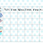 Free Printable Chore Chart   Free Printable Chore Charts For Kids