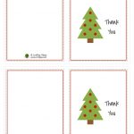 Free Printable Christmas Card Thank You Note | A Crafty House   Free Christmas Thank You Notes Printable