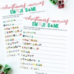 Free Printable Christmas Emoji Game   Play Party Plan   Free Printable Christmas Games For Adults