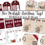 Free Printable Christmas Gift Tags: 13 Designs. Just Print And Use!   Free Printable Christmas Designs