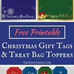 Free Printable Christmas Gift Tags And Treat Bag Toppers | Fabnfree   Free Printable Christmas Bag Toppers