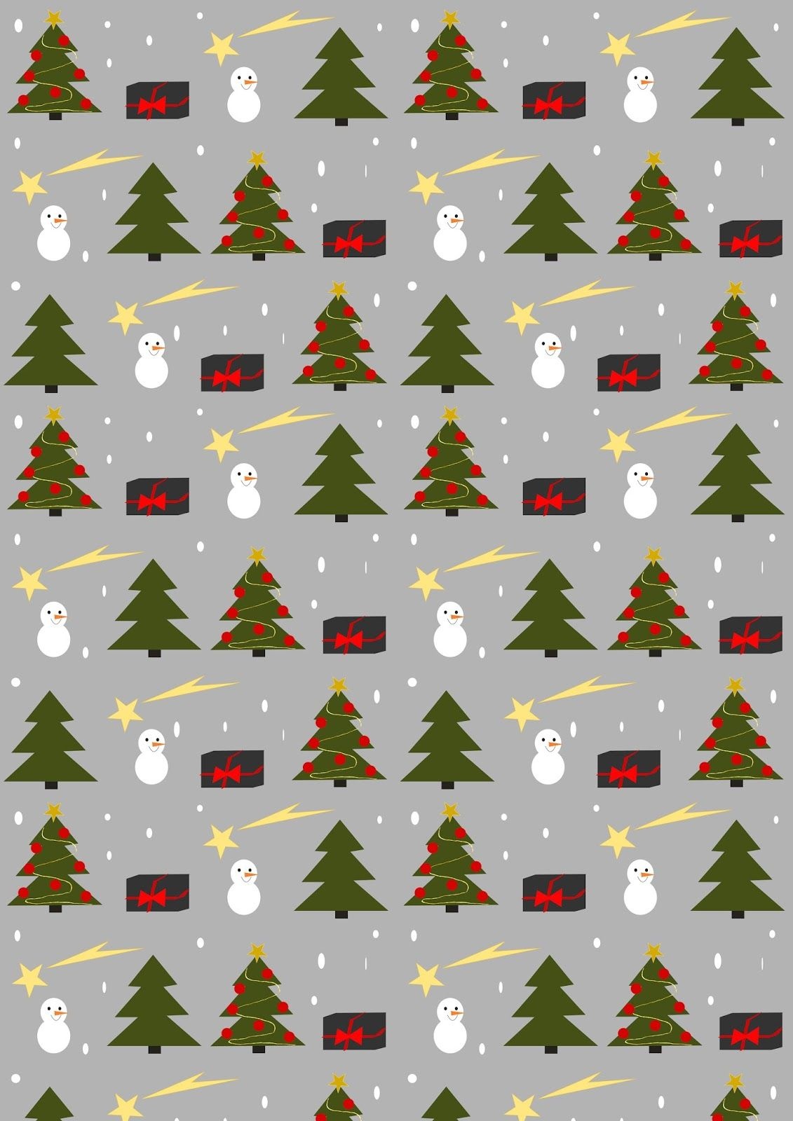 Free Printable Christmas Joy Wrapping Paper - Ausdruckbares - Free Printable Christmas Paper