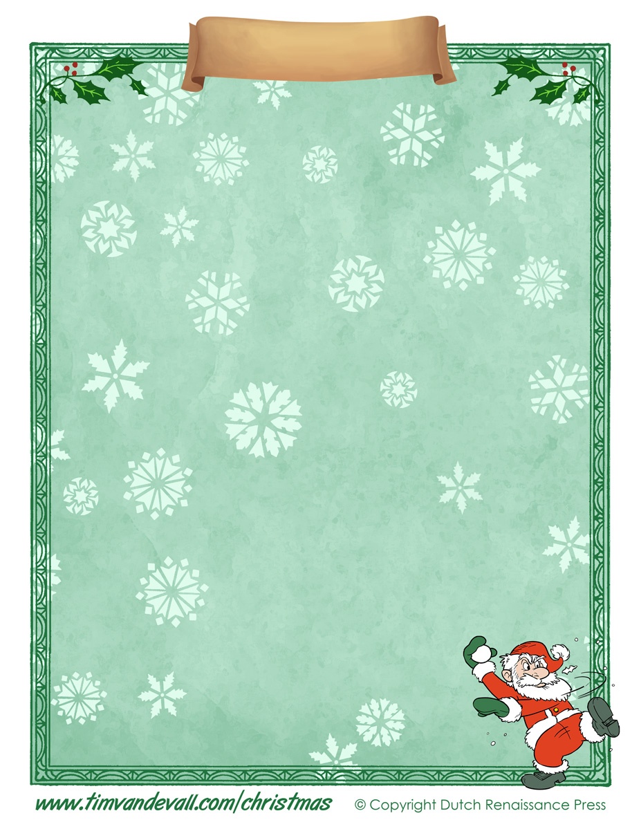 Free Printable Christmas Paper Templates - Free Printable Christmas Paper