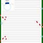 Free Printable Christmas Stationary | Stationary | Christmas 2019   Free Printable Christmas Writing Paper With Lines