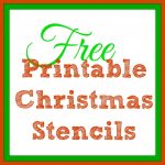 Free Printable Christmas Stencils – Christmas Tree Templates & Santa   Free Printable Christmas Ornaments Stencils