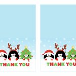 Free Printable Christmas Thank You Cards   Printable Cards   Free Printable Happy Holidays Greeting Cards