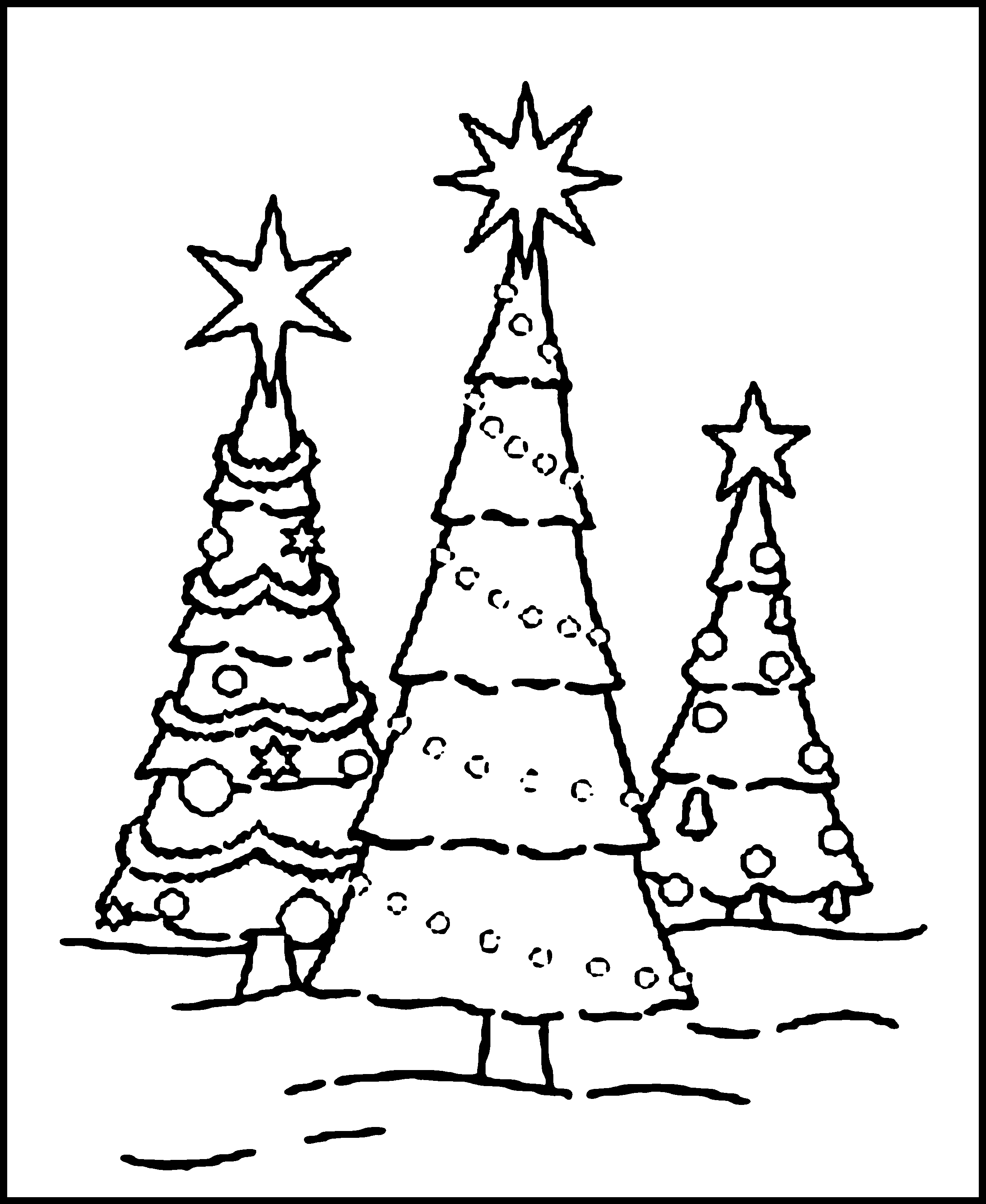 Free Printable Christmas Tree Coloring Pages For Kids - Free Printable Christmas Tree Ornaments Coloring Pages