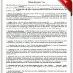 Free Printable College Education Trust | Sample Printable Legal   Free Printable College Degrees