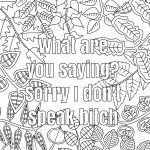 Free Printable Coloring Pages For Adults Only Swear Words Download   Free Printable Swear Word Coloring Pages