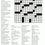 Free Printable Crossword Puzzles Easy For Adults | My Board | Free   Free Printable Crosswords Medium