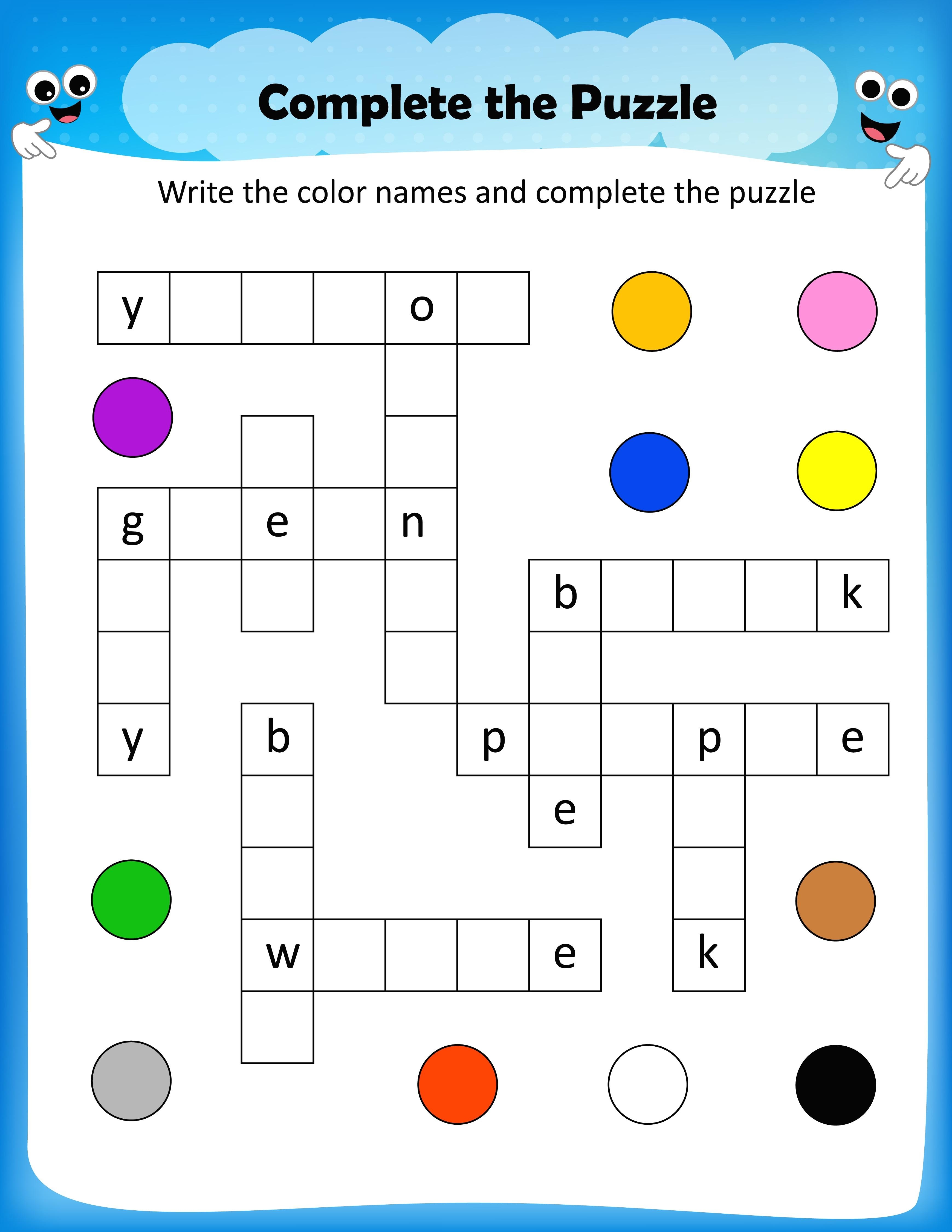 Free Printable Puzzles For Kids Free Printable