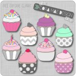 Free Printable Cupcake Clipart For Junk Journals, Art Journals Or   Free Printable Cupcake Clipart