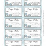 Free Printable Diaper Raffle Tickets For Baby Shower   Image   Free Printable Bridal Shower Raffle Tickets