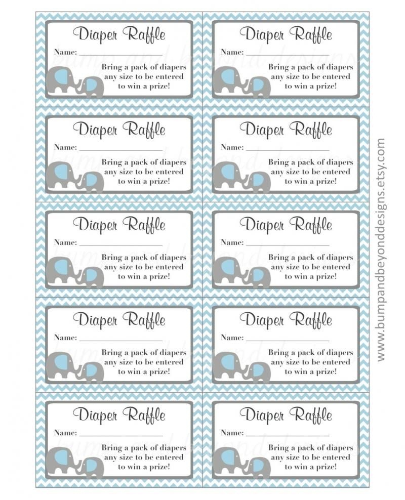 Free Printable Diaper Raffle Tickets For Baby Shower - Image - Free Printable Bridal Shower Raffle Tickets