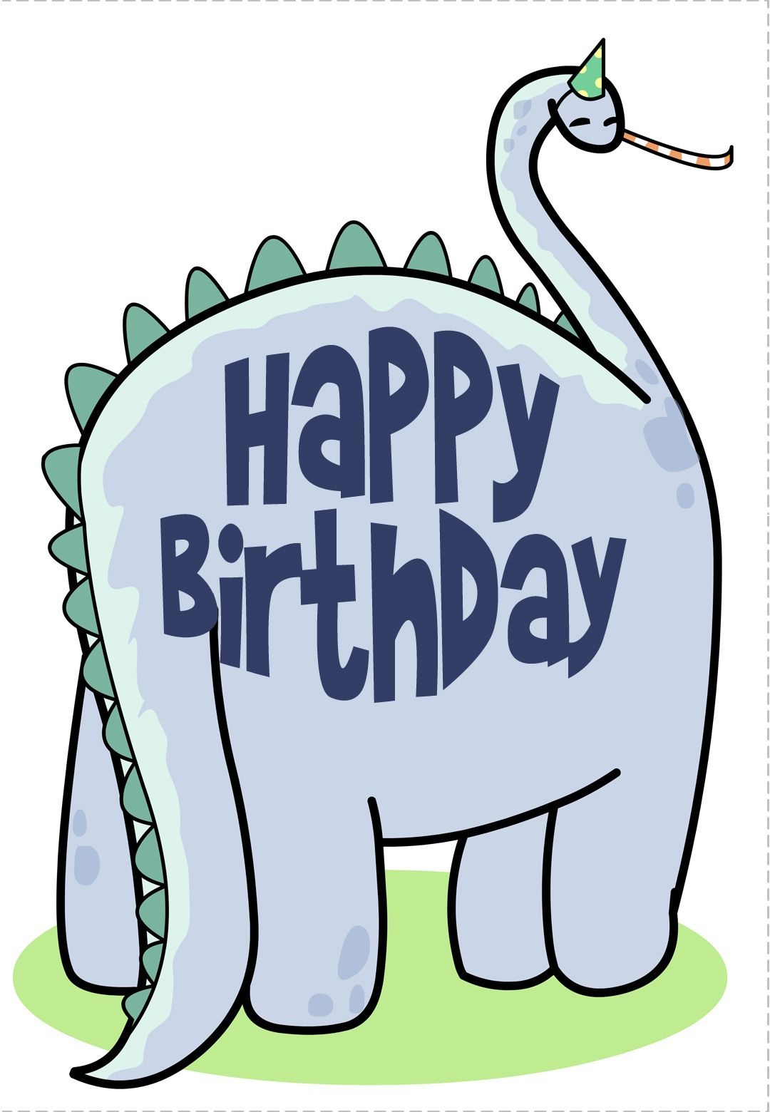 Free Printable Dinosaur Greeting Card. This Website Awesome For - Free Printable Money Cards For Birthdays